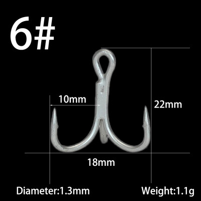 10db/tétel Vastagabb háromszögű horog, erős húzás