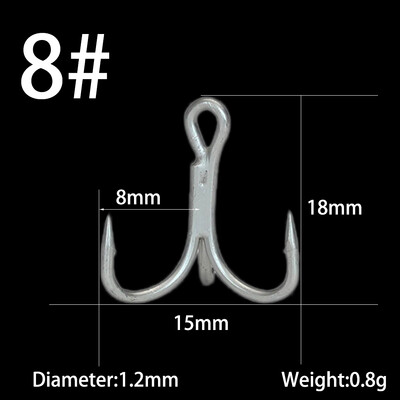 10db/tétel Vastagabb háromszögű horog, erős húzás