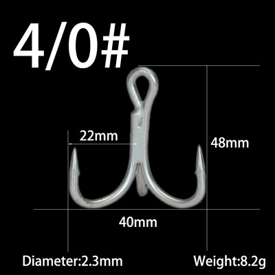 10db/tétel Vastagabb háromszögű horog, erős húzás