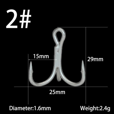 10db/tétel Vastagabb háromszögű horog, erős húzás