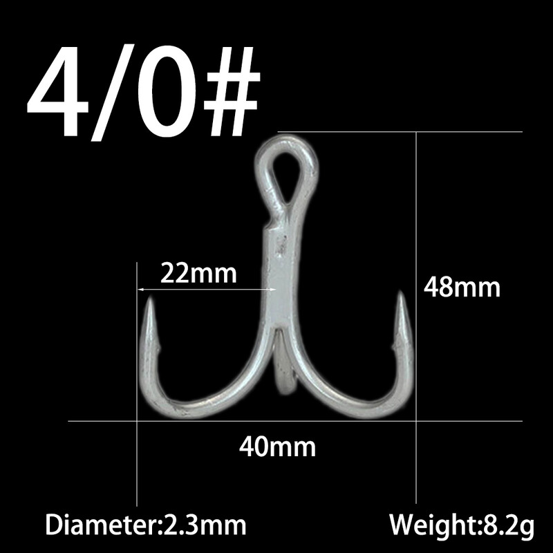 10db/tétel Vastagabb háromszögű horog, erős húzás