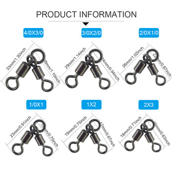 10/20 части 3-посочен риболовен въртящ се въртящ се триъгълник, въртящи се въртящи се въртящи се въртящи се куки, рибарски конектор Pesca Emerillon Peche