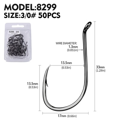 PROBEROS 50vnt./stal. Anglinis plienas Atsparus korozijai aukštos kokybės spygliuotas kabliukas Žvejybos įrankiai, vieno kabliuko priedai, didmeninė prekyba