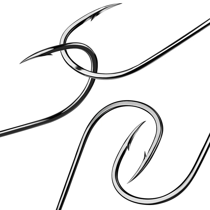 PROBEROS 50vnt./stal. Anglinis plienas Atsparus korozijai aukštos kokybės spygliuotas kabliukas Žvejybos įrankiai, vieno kabliuko priedai, didmeninė prekyba