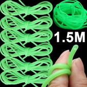 Furtun de pescuit luminos de 0,8/1/1,5/2mm, silicon anti-rig, tuburi, mâneci pentru pescuit în mare adâncime, instrumente de pescuit pentru pescuit Iscas