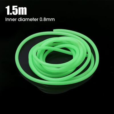 Furtun de pescuit luminos de 0,8/1/1,5/2mm, silicon anti-rig, tuburi, mâneci pentru pescuit în mare adâncime, instrumente de pescuit pentru pescuit Iscas