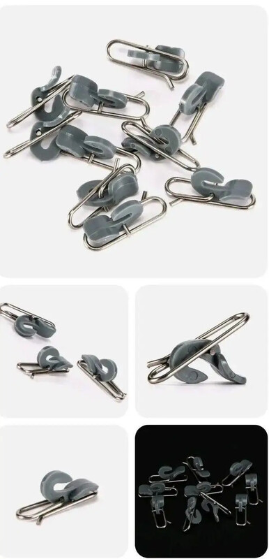 50 de cleme de eliberare a cârligului / clemă de momeală de impact pentru pescuit în mare