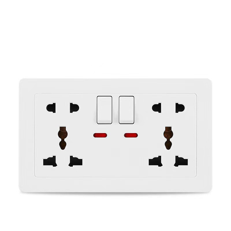 Трансгранична европейска външна търговия превключвател гнездо британски стандарт 146 тип двойно 13A много-три дупки с USB немски