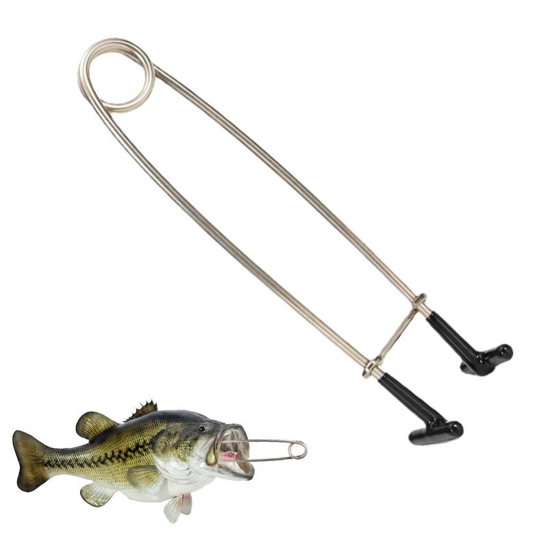 1 gab zivju mutes attaisāmais žokļu izplatītājs 14 cm nerūsējošā tērauda zivju stiprinājuma mutes āķa noņemšana zobainām zivīm līdaku makšķerēšanas piederumi