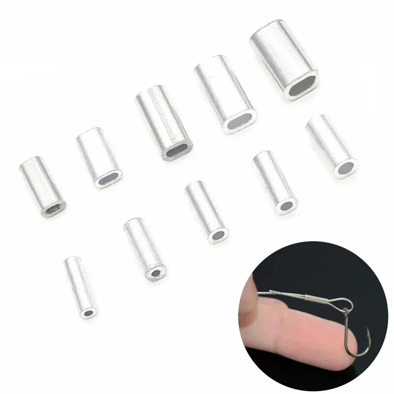 Aliuminio vamzdžio apspaudimo įvorė, meškerės vamzdis, meškerės aliumininių užspaudžiamų rankovių jungties priedai, 150-200 vnt.