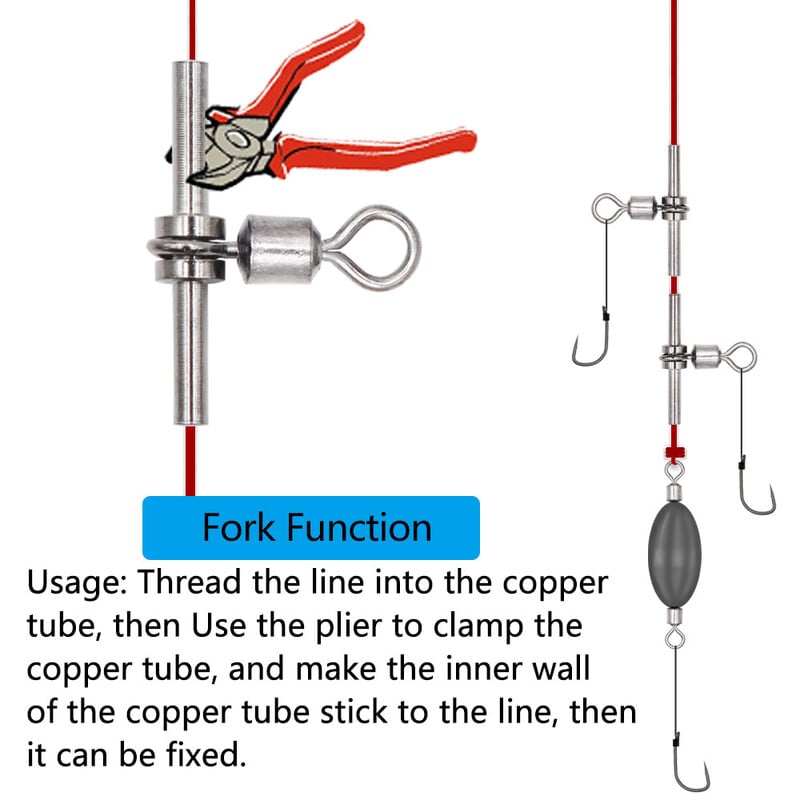 Príslušenstvo pre morský rybolov, rybárske obratlíky pre rybárske súpravy, konektor s krížovým vlascom, mosadzná trubica, háčik, spojka proti zamotaniu, náčinie