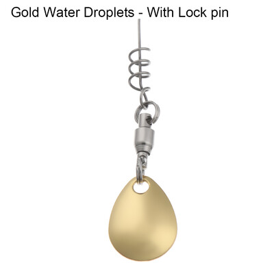 7gab ūdens pilienu/vītolu lapu formas metāla vilinājums DIY makšķerēšanas atraktors Spinner Blade VIB atstarojošs sequin karotes makšķerēšanas rīks