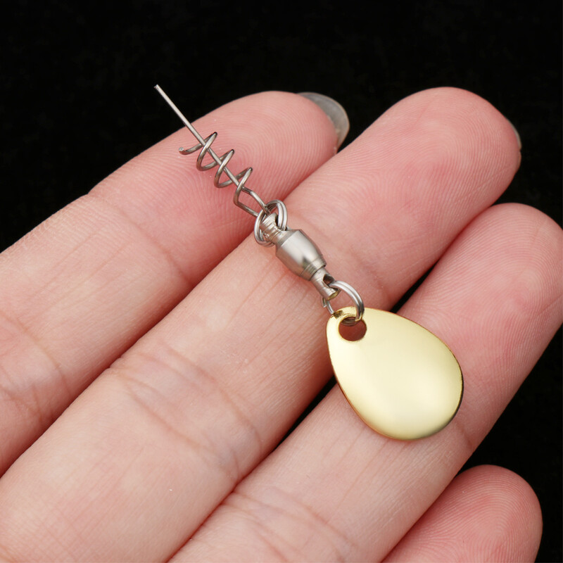 7gab ūdens pilienu/vītolu lapu formas metāla vilinājums DIY makšķerēšanas atraktors Spinner Blade VIB atstarojošs sequin karotes makšķerēšanas rīks