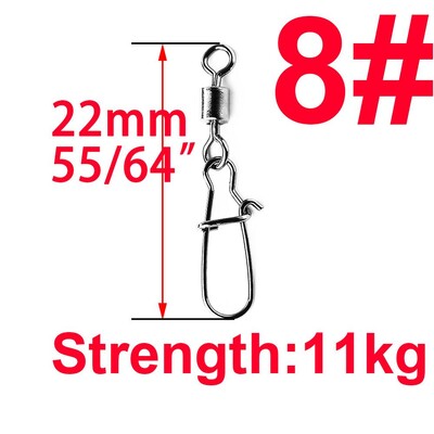 100 vnt./dėžutė Nuo 2# iki 14# Žvejybos jungties guolis Riedantis pasukamas kabliukas jauko reikmenys Karpių žuvų karpių žvejybos reikmenys Įrankiai