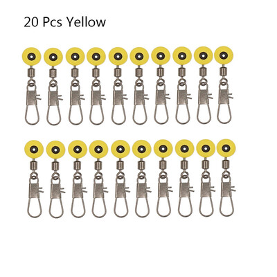 20 gab./Partijā Makšķerēšanas pludiņš Bobber Stops Space Pupiņas Savienotāji Makšķerēšanas auklas Āķis Grozāmie Kāta klipsi savienotāja piederumi