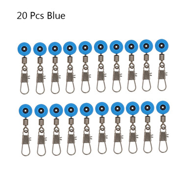 20 gab./Partijā Makšķerēšanas pludiņš Bobber Stops Space Pupiņas Savienotāji Makšķerēšanas auklas Āķis Grozāmie Kāta klipsi savienotāja piederumi