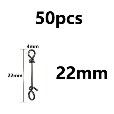 50 ks zosilnených nerezových rýchloupínacích sponiek na pružinové svorky, konektor na návnady, príslušenstvo na rybolov v slanej vode