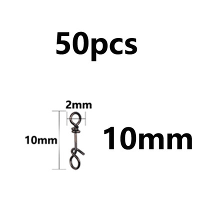 50 ks zosilnených nerezových rýchloupínacích sponiek na pružinové svorky, konektor na návnady, príslušenstvo na rybolov v slanej vode