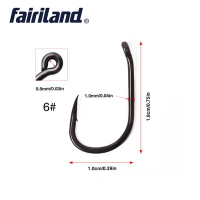 PTFE háčiky na kapry 100 ks/sada TK matná čierna 2# 4# 6# 8# 10# ostré háčiky s zobákom a ostnatým hrotom s krabičkou zadarmo