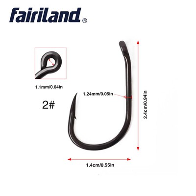 PTFE háčiky na kapry 100 ks/sada TK matná čierna 2# 4# 6# 8# 10# ostré háčiky s zobákom a ostnatým hrotom s krabičkou zadarmo