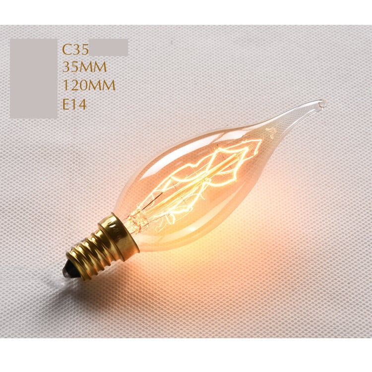 Pritemdoma Edison retro lemputė su volframo siūlu e27 varžtas namų kūrybinis menas e14 dekoratyvinė šilta šviesa