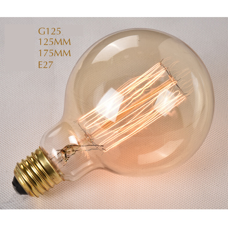 Pritemdoma Edison retro lemputė su volframo siūlu e27 varžtas namų kūrybinis menas e14 dekoratyvinė šilta šviesa