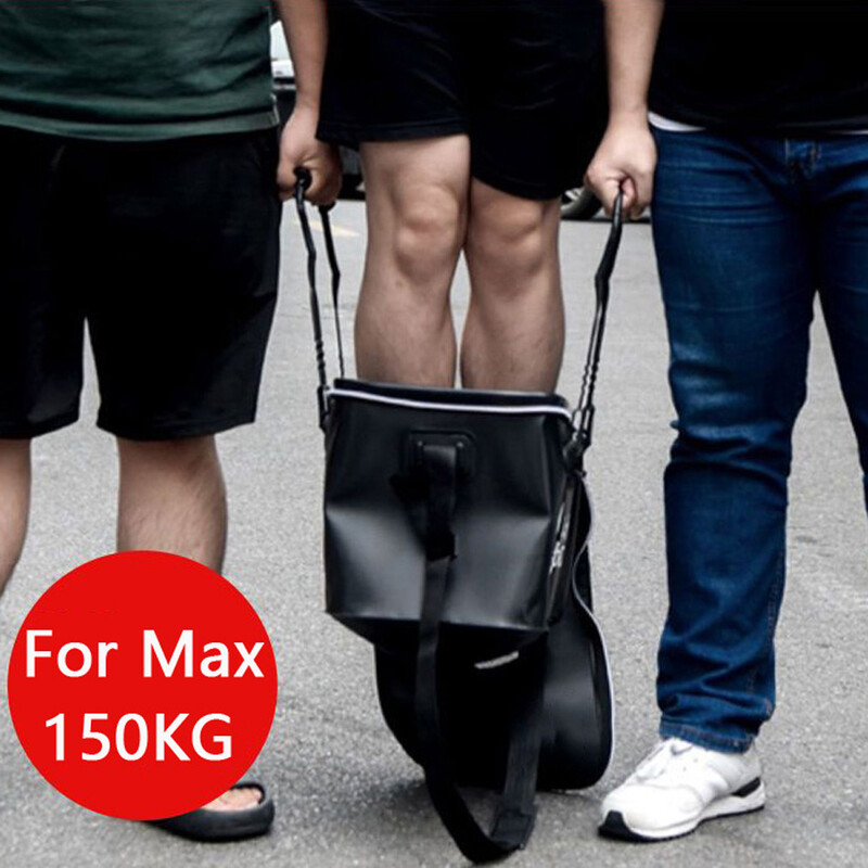 Makšķerēšanas spainis 6/8/10 galonu salokāms spainis dzīvu zivju aizsardzībai ēsmas konteineram āra EVA makšķerēšanas soma ar sānu kabatu