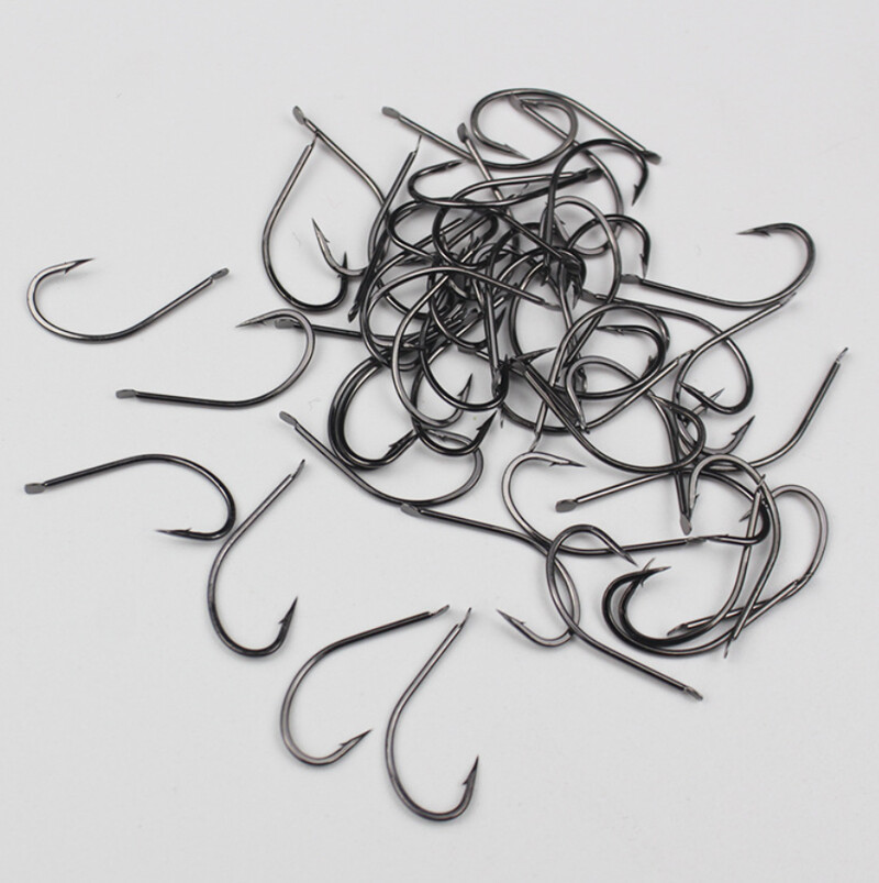 100 komada Veleprodajna količina 3#-17# Udica za ribu Bodljikava ravna visokougljičnog čelika Oštre udice za Bass Luya Pribor za morski ribolov na ledu Riba