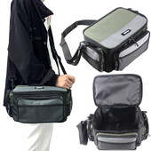 JSFUN didelės talpos daugiafunkciniai žvejybos reikmenų krepšiai Oksfordo žvejybos maišų žvejybos ritės įrankių laikymo dėžutė