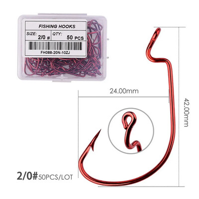 50gab. Plaša sprauga tārpu makšķerēšanas āķi.