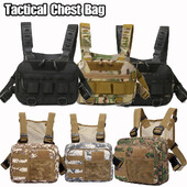 Rybárske náprsné tašky, pánske taktické tašky, náprsné batohy, molle nylonové lezecké kempingové batohy, outdoorové cestovné vesty, anny batohy