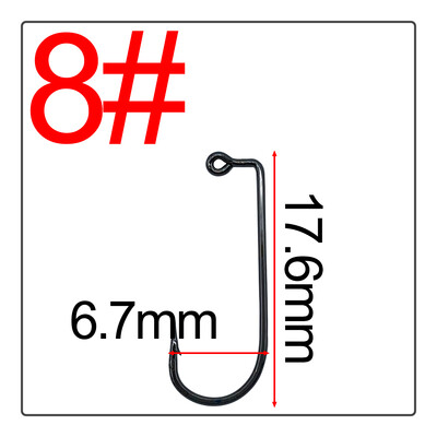 50 vnt Švininis kabliukas Daug anglies plienas Plokščia spygliuolė Stačiojo kampo kabliukas Luya švaistiklio juosta surinkti priedus Žvejybos reikmenys
