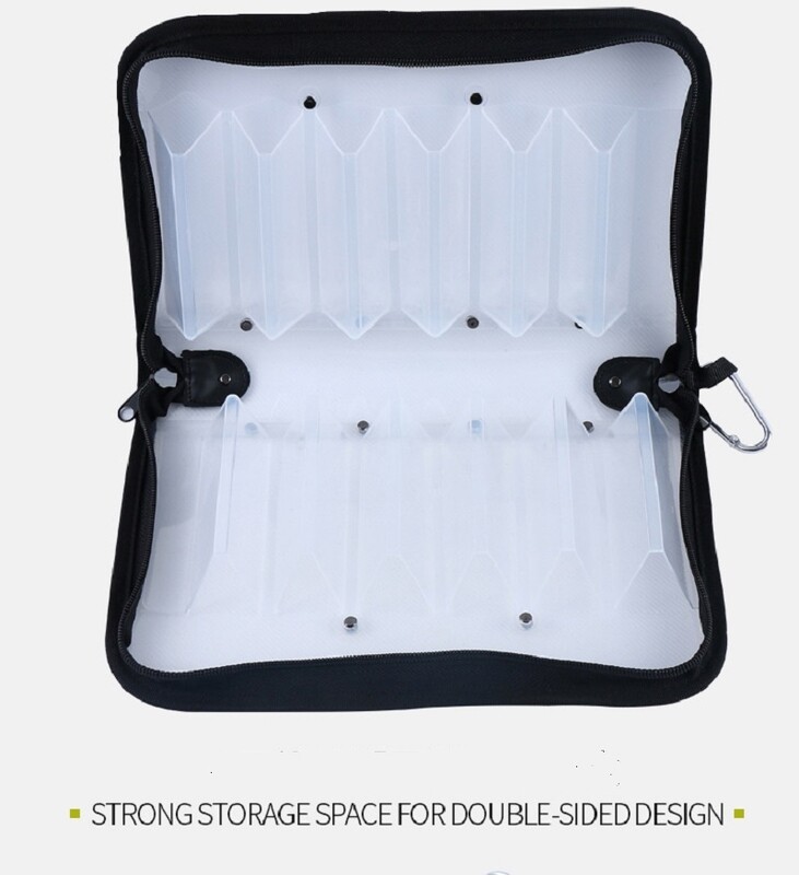 ILURE Plastmasas Caurspīdīgs Vizuāls Kalmāru Jig Lure Āķi Uzglabāšanas futrālis Koka Garneļu Astoņkājis Egi Ūdensizturīgs Makšķerēšanas piederumu maisiņš