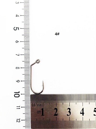 50 vnt. 32786 Jig Žvejybos kabliukai Didelės anglies plieno jūros vandens 60 laipsnių kabliukai Bass Jigging Dydis 4# iki 8/0#