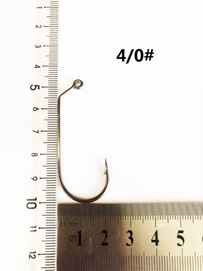 50 vnt. 32786 Jig Žvejybos kabliukai Didelės anglies plieno jūros vandens 60 laipsnių kabliukai Bass Jigging Dydis 4# iki 8/0#