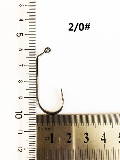 50 vnt. 32786 Jig Žvejybos kabliukai Didelės anglies plieno jūros vandens 60 laipsnių kabliukai Bass Jigging Dydis 4# iki 8/0#