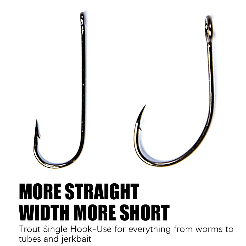 B&U 25db Micro Trout Single Hook Horgászhorog Carbon Steel Single Hooks felszerelés Féreghorgok Horgásztartozékok