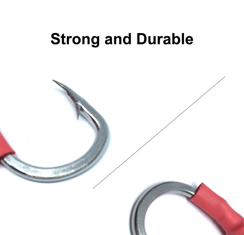 5 vnt Jig žūklės kabliukas iš didelio anglies plieno kabliukai Japonijos pagalbinis kabliukas spygliuotas vienas drąsus Jig lėtas kabliukas basų žvejybos reikmenims