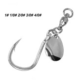 3 vnt. / siunta 5X kabliukai su guoliu Slow Jigging Pagalbinis kabliukas Žvejybos masalas besisukantis blizgučių šaukštai JIgging žvejybos kabliukas