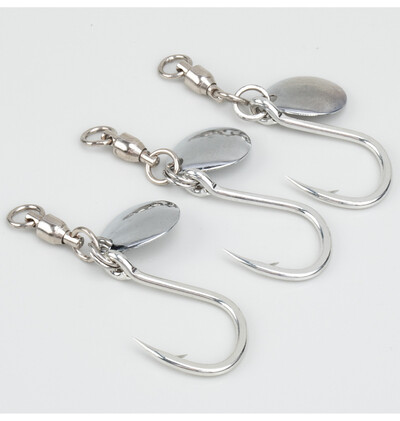 3 vnt. / siunta 5X kabliukai su guoliu Slow Jigging Pagalbinis kabliukas Žvejybos masalas besisukantis blizgučių šaukštai JIgging žvejybos kabliukas