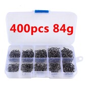 400GAB makšķerēšanas āķu komplekts Premium augstas oglekļa tērauda dzeloņstieņu āķi sālsūdens saldūdens makšķerēšanas rīkiem makšķerēšanas piederumi