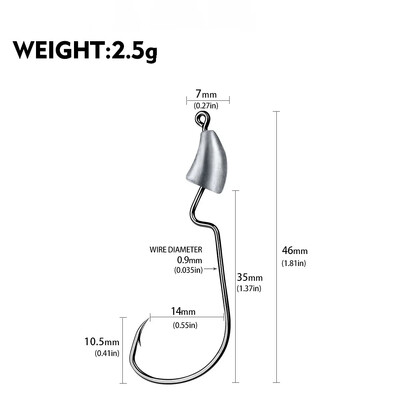 Háčik s jigovou hlavicou 1,75 g 2,5 g 3,5 g 5 g 7 g 10 g 14 g Rybársky háčik, jigová návnada, tvrdá návnada, mäkký háčik s červom, jigový háčik na rybolov