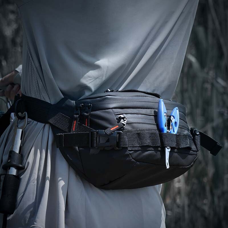 Viacúčelová rybárska taška yuzhiyuan, ľahká, s veľkou kapacitou, s pohodlným širokým bedrovým pásom a priedušnou sieťovanou prepážkou