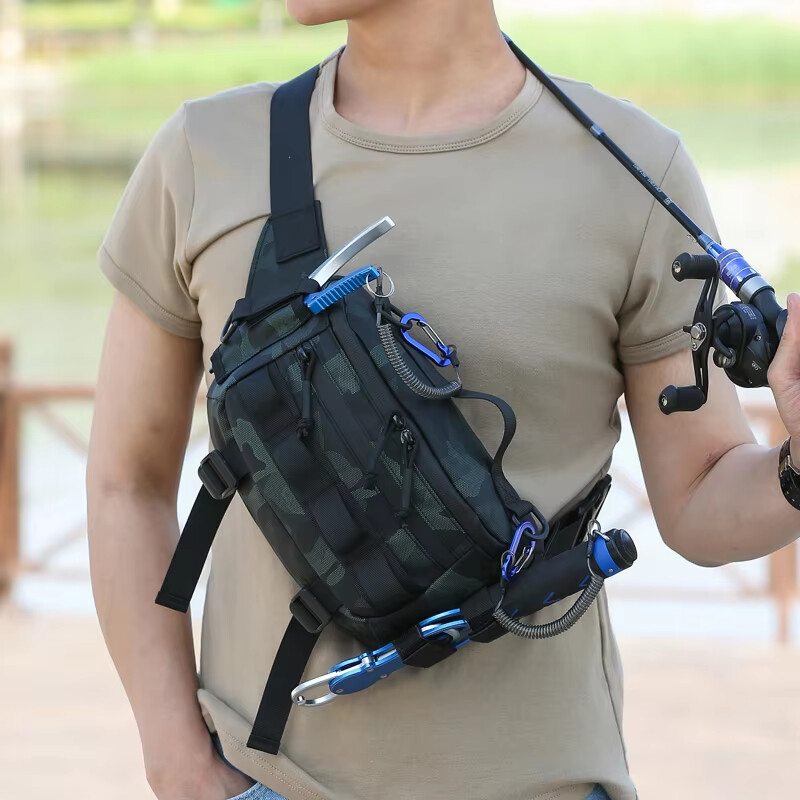 Taška na rybárske návnady, náprsná taška, ľadvinka, Molle Camo, taktická taška cez rameno, vonkajšia cyklistika, horolezectvo, cestovanie, turistika, malá ľadvinka