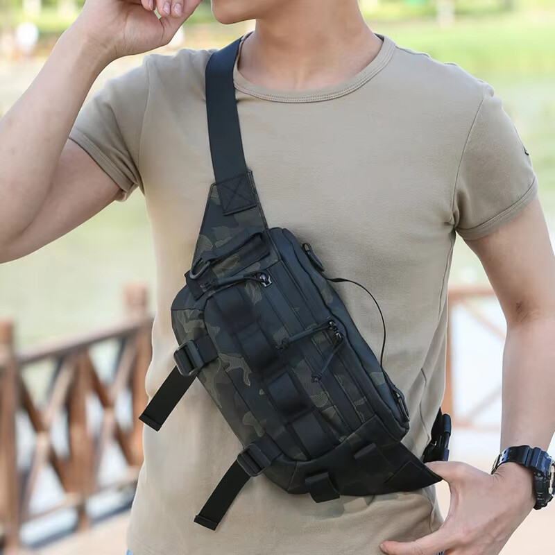 Taška na rybárske návnady, náprsná taška, ľadvinka, Molle Camo, taktická taška cez rameno, vonkajšia cyklistika, horolezectvo, cestovanie, turistika, malá ľadvinka