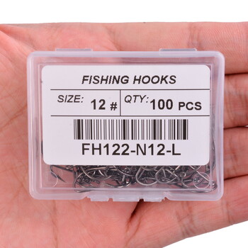 100PCS/Box Риболовна кука Джиг глава Риболовни куки Сладководна рибарска кука Carpfishing Pond Carpe Fish Tackle Аксесоари