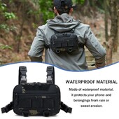 Taktička torba za prsluk za ribolov na otvorenom Muška i ženska torba Škrinja za kampiranje Putna oprema Lagana na ramena Safari Penjanje Versa A2D0