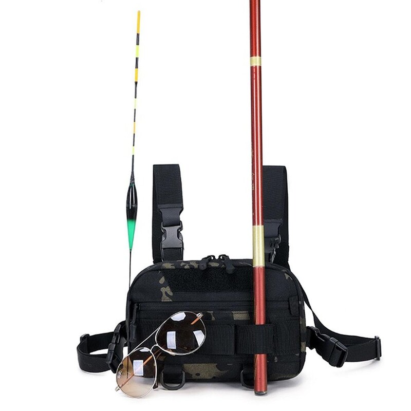 Taktička torba za prsluk za ribolov na otvorenom Muška i ženska torba Škrinja za kampiranje Putna oprema Lagana na ramena Safari Penjanje Versa A2D0