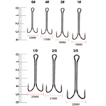 20 бр. Двойна кука с дълга дръжка Weedless риболовна кука Fly Tiing Duple Hook for Jig Bass Fish Hook риболовни принадлежности за мека примамка