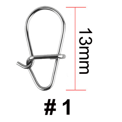 THETIME 100 ks hákových karabín z nehrdzavejúcej ocele, otočné bezpečnostné karabíny z rybárskeho suda, háčiky, príslušenstvo na návnady, konektor, karabína, ryby